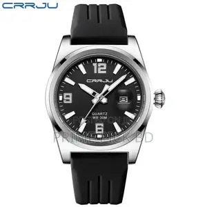 Crrju 2025 Men's Waterproof Sports Watch –Stylish Durable