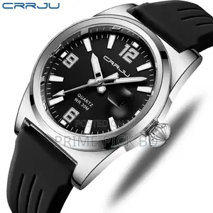 Crrju 2025 Men's Waterproof Sports Watch –Stylish Durable