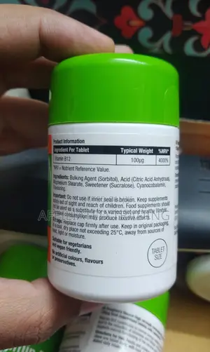 Vitamin B12 Chewable Tablets 60s - Raspberry Flavor