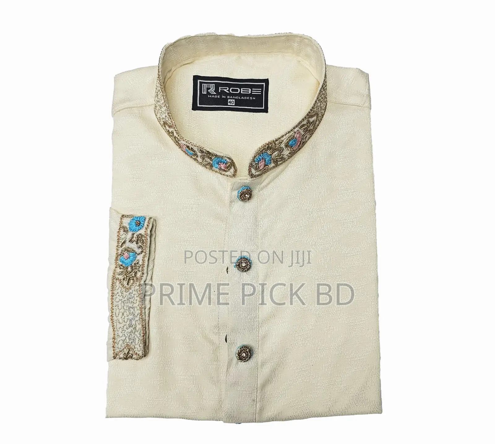 Indian Cotton Gorgeous Karchupi Panjabi