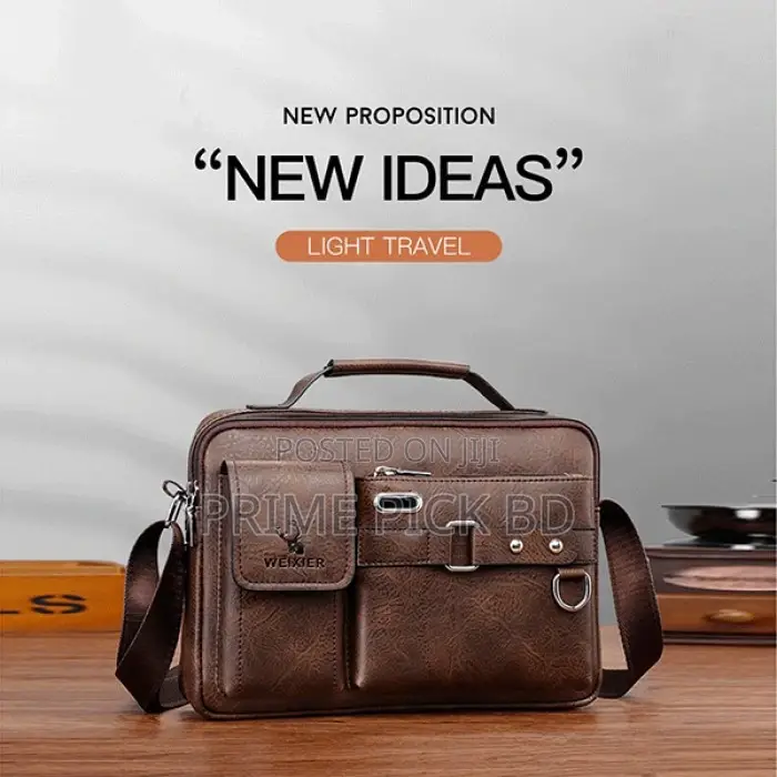 Weixier Men’S Pu Leather Shoulder Bag Stylish Functional!