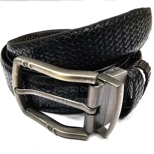 Photo - Black Leather Belt for Men – Elegant Durable