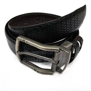Black Leather Belt for Men – Elegant Durable