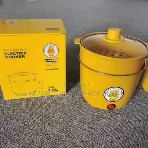 Small Yellow Duck Mini Non-Stick Electric Cooking Pot
