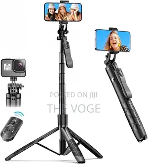 Photo - {K-28}Long Video Stand Cum Selfie Stick Tripod With Remote