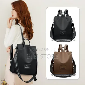 New Texture Oxford Cloth Women’S Backpack(Black)