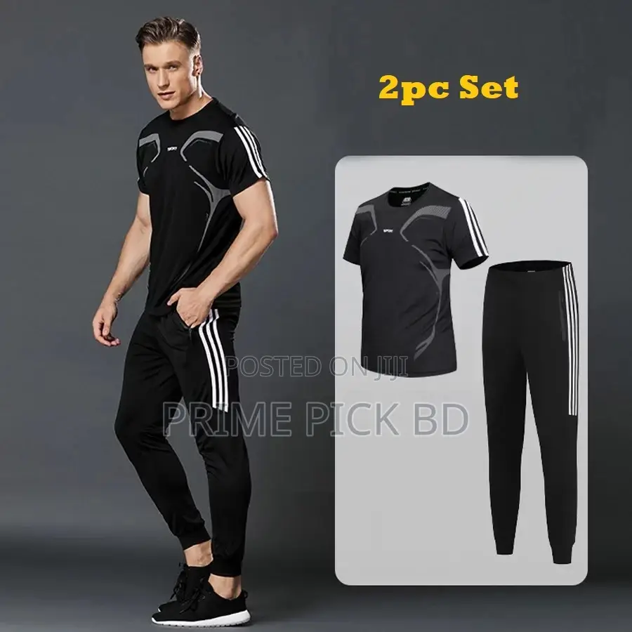 Stylish Sports T-Shirt Trouser (2pc Set)