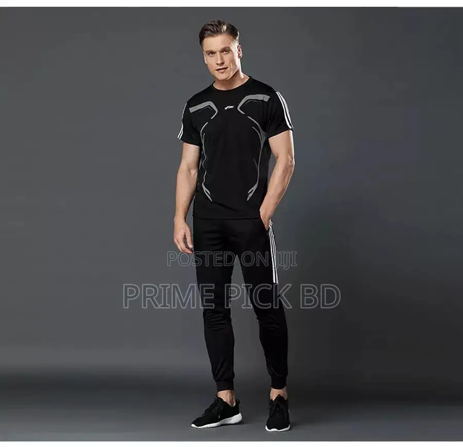 Stylish Sports T-Shirt Trouser (2pc Set)