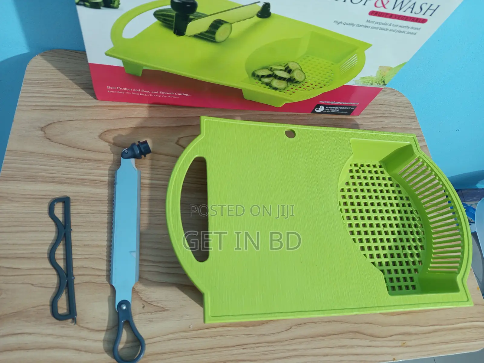 Bright Chop Wash 14 Inch X 9.3 Plastic Chopping Board