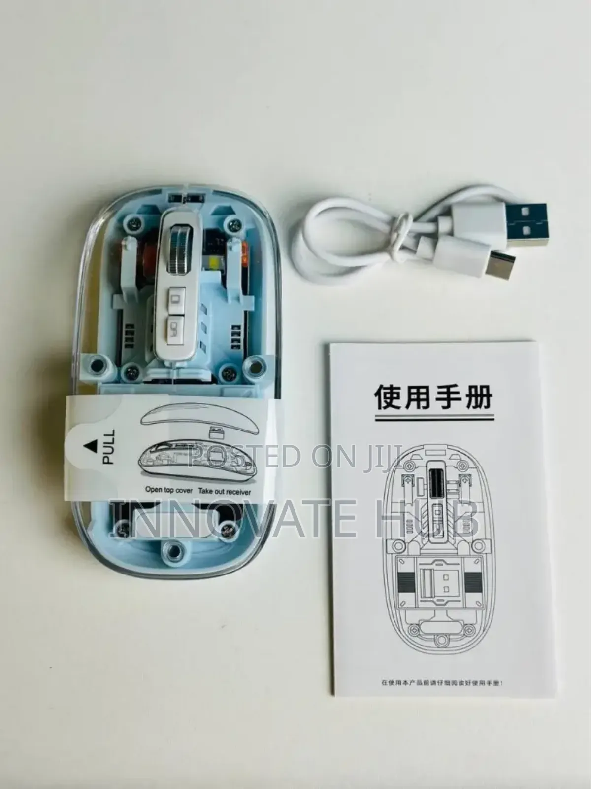 Gearup Wm30 Transparent 2.4g + Bluetooth Magnetic Mouse