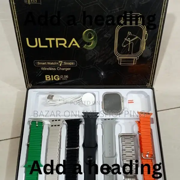 Dt 900 Ultra Smartwatch With Free 7 Straps