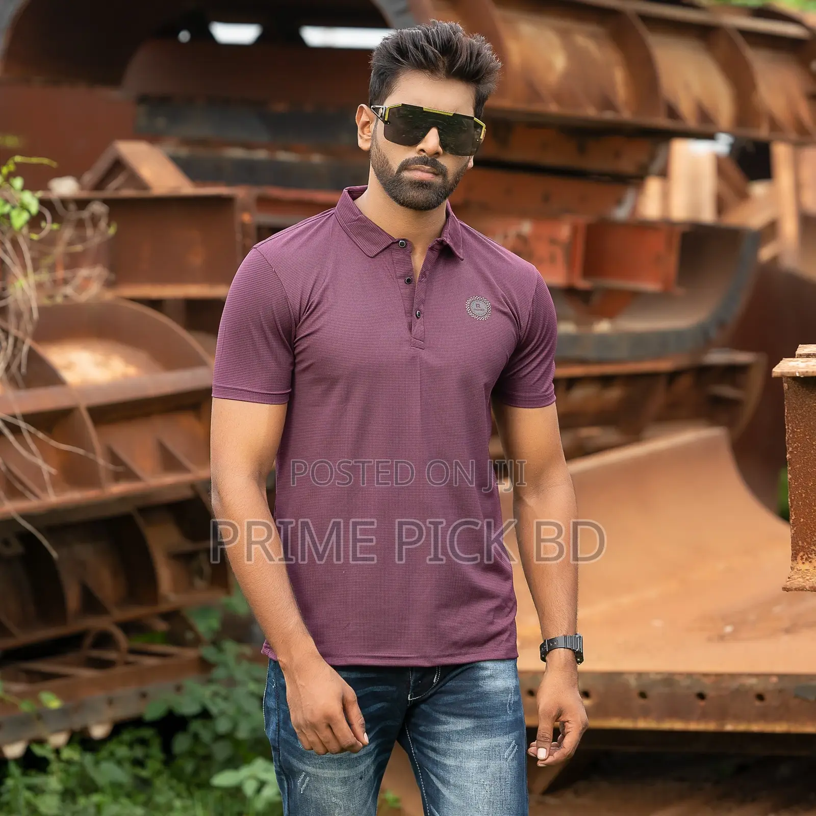 Premium Half Sleeve Men's Polo Shirt - Stretch Fabric M-XXL