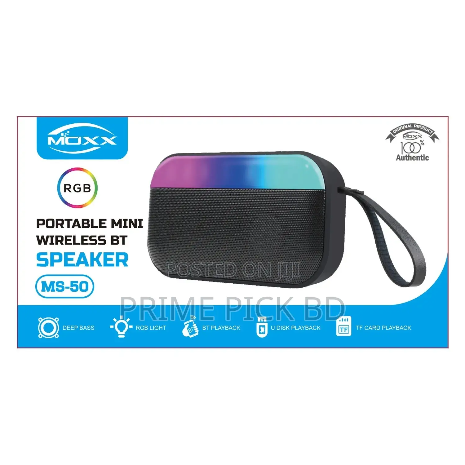 Moxx RGB Wireless Speaker With RGB Light