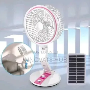 Rechargeable Folding Fan With Led Light (Lr Fan)