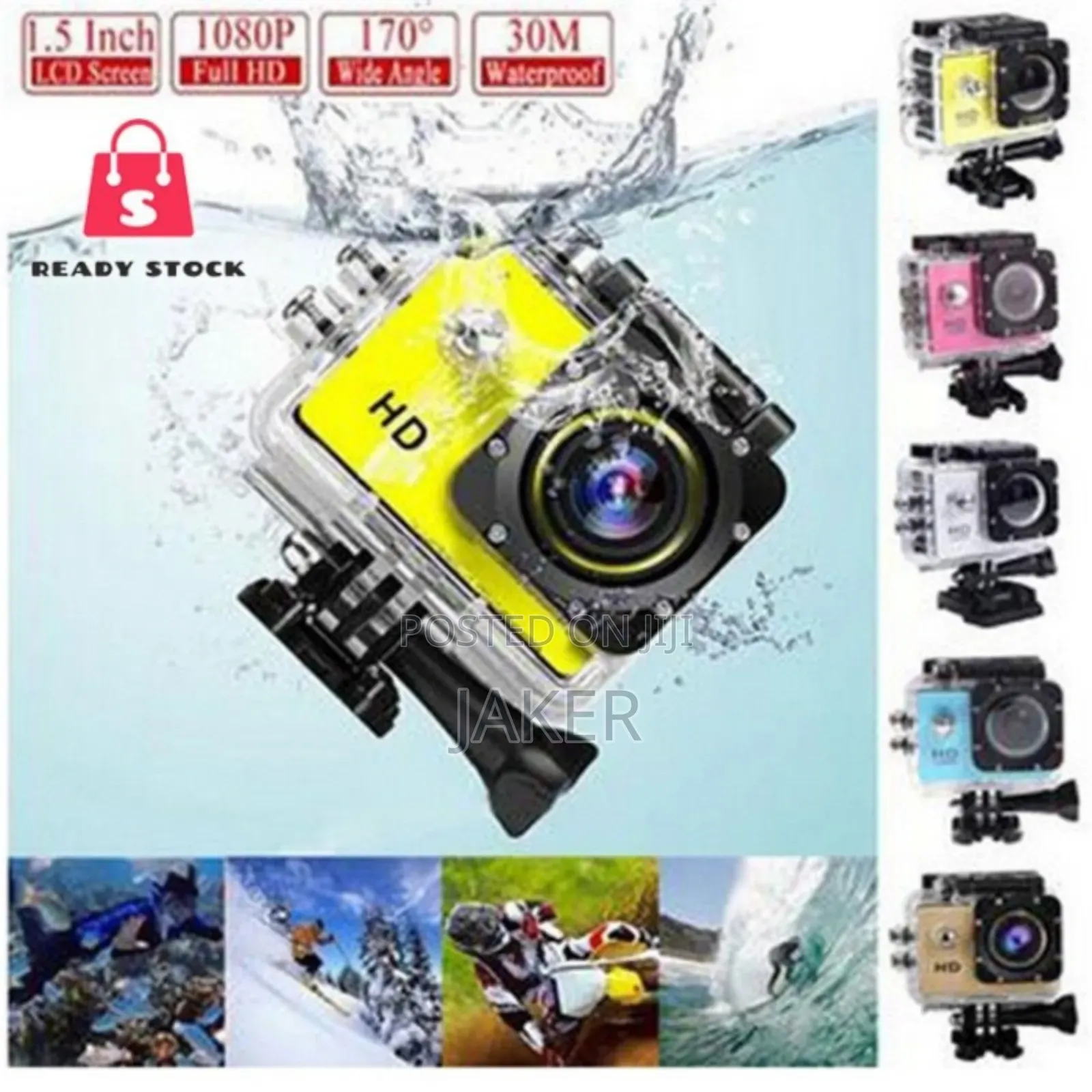 Action Camera Waterproof 30m Mini Camera Full Hd 1080p