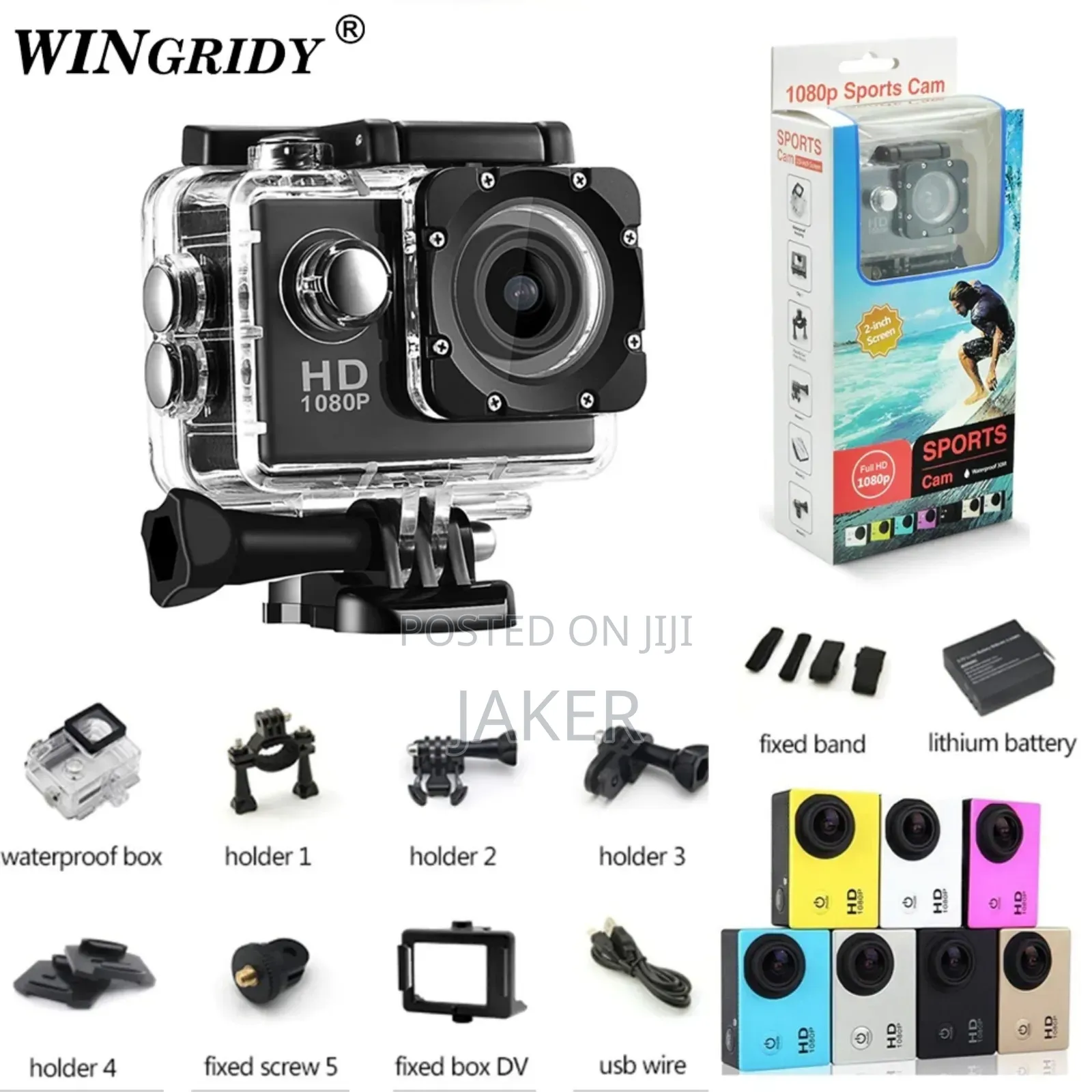Action Camera Waterproof 30m Mini Camera Full Hd 1080p