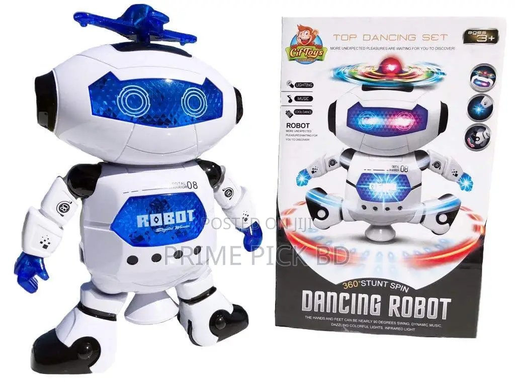 Electronic Toy for Kids – 360° Rotation, Led Lights Music