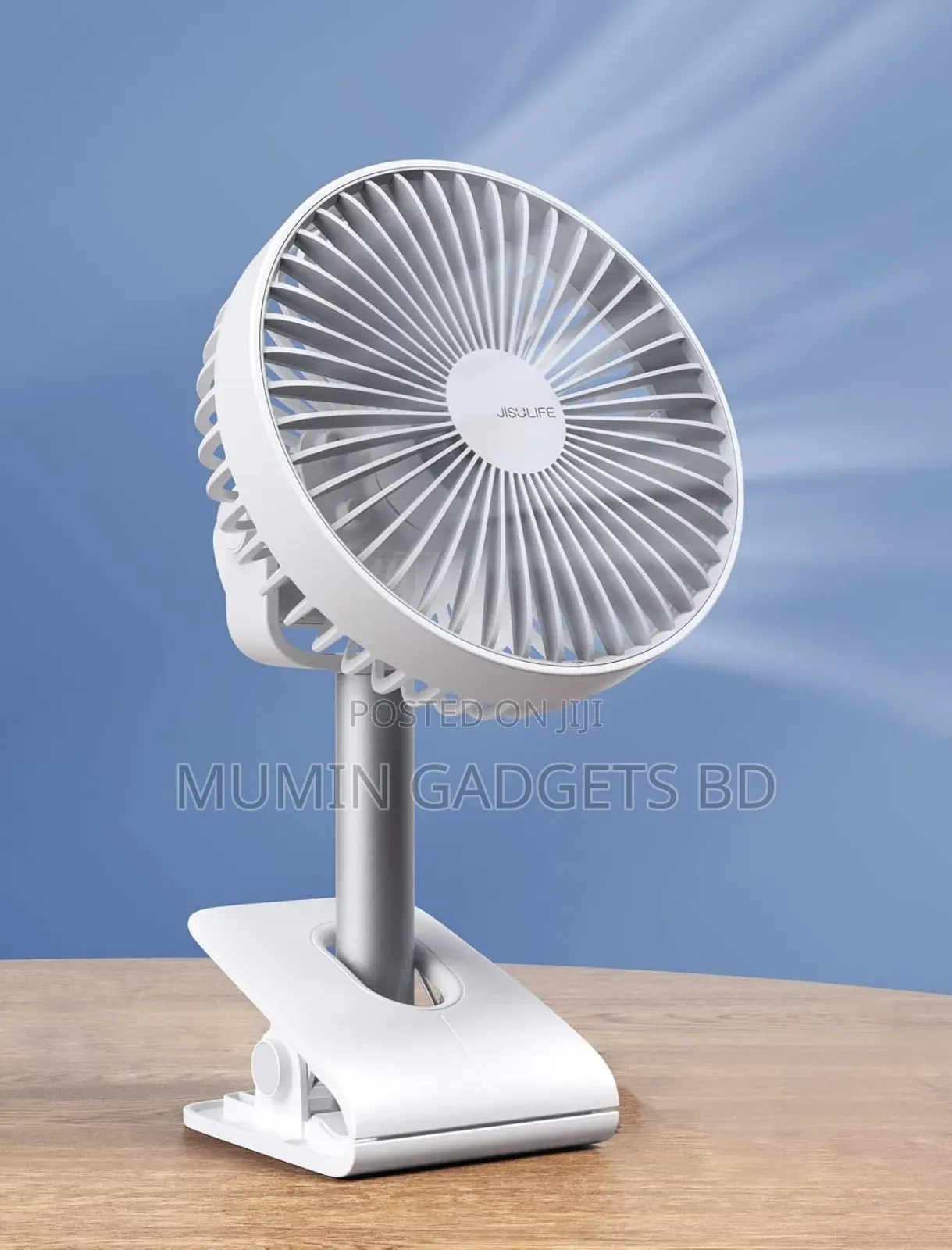 Rechargeable 3-in-1 Clip Fan – Portable, Adjustable