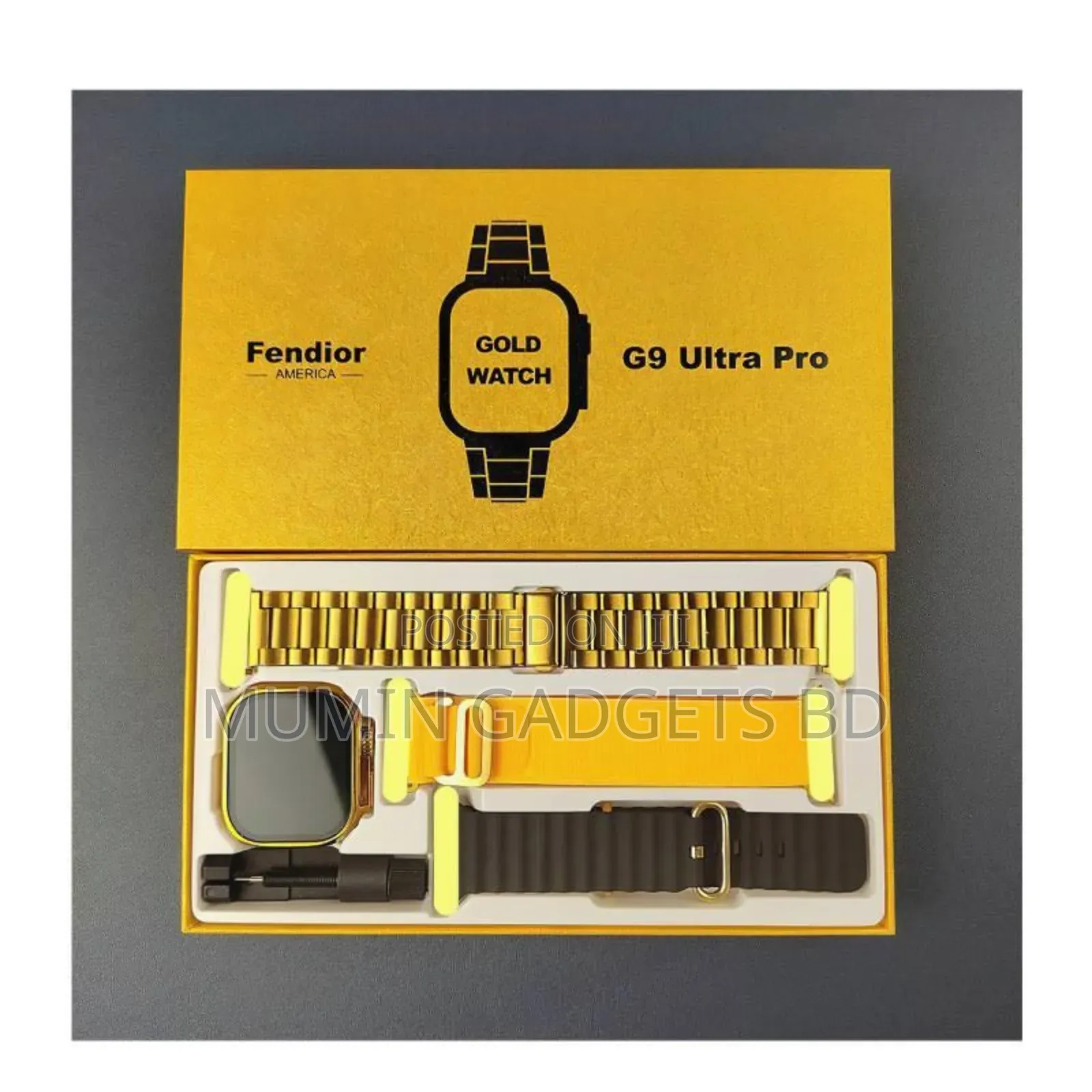 G9 Ultra Pro Gold Color Smartwatch