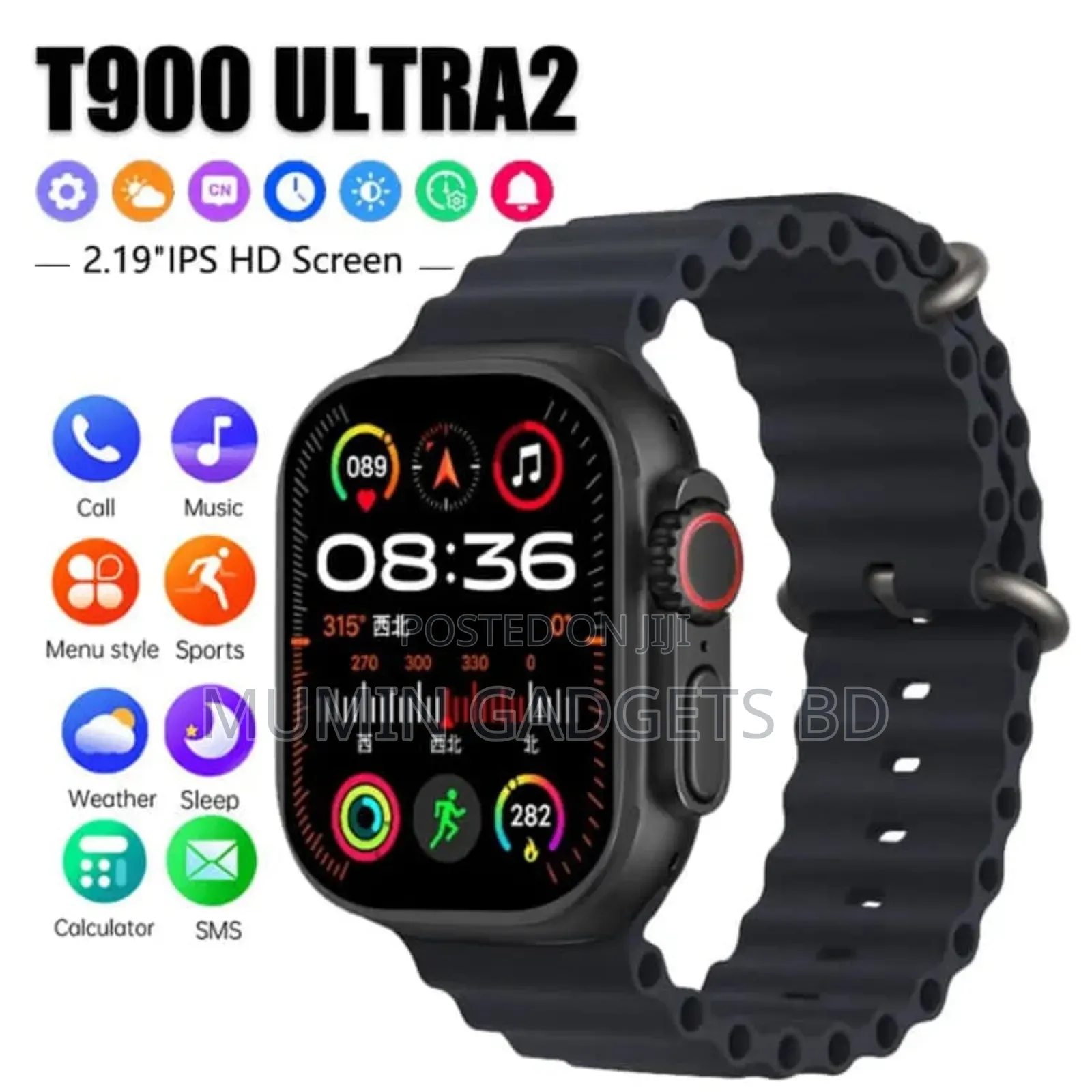 T900 Ultra 2 Big Smart Watch 2.19′′ Hd Screen