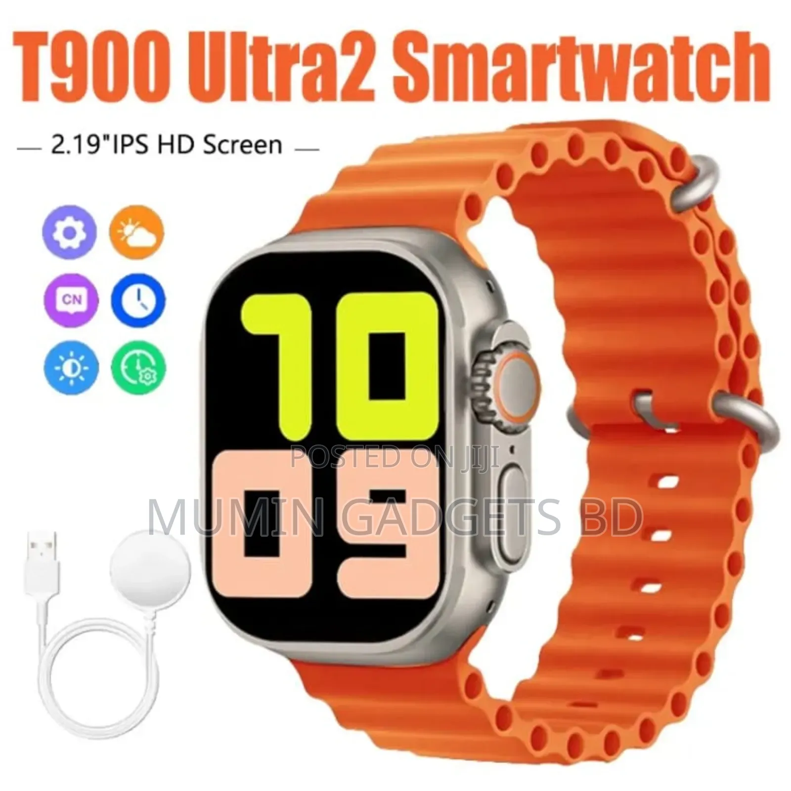 T900 Ultra 2 Big Smart Watch 2.19′′ Hd Screen