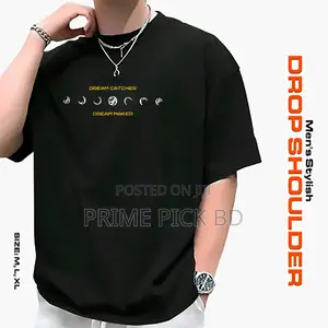 Men's Drop Shoulder T-Shirt - Premium 180 GSM Cotton