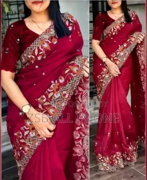 শাড়ি: সফট ওয়েটলেস জর্জেট