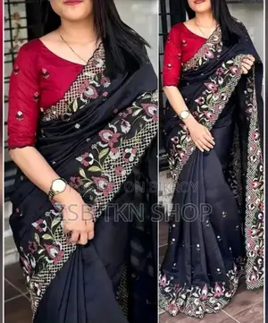 শাড়ি: সফট ওয়েটলেস জর্জেট