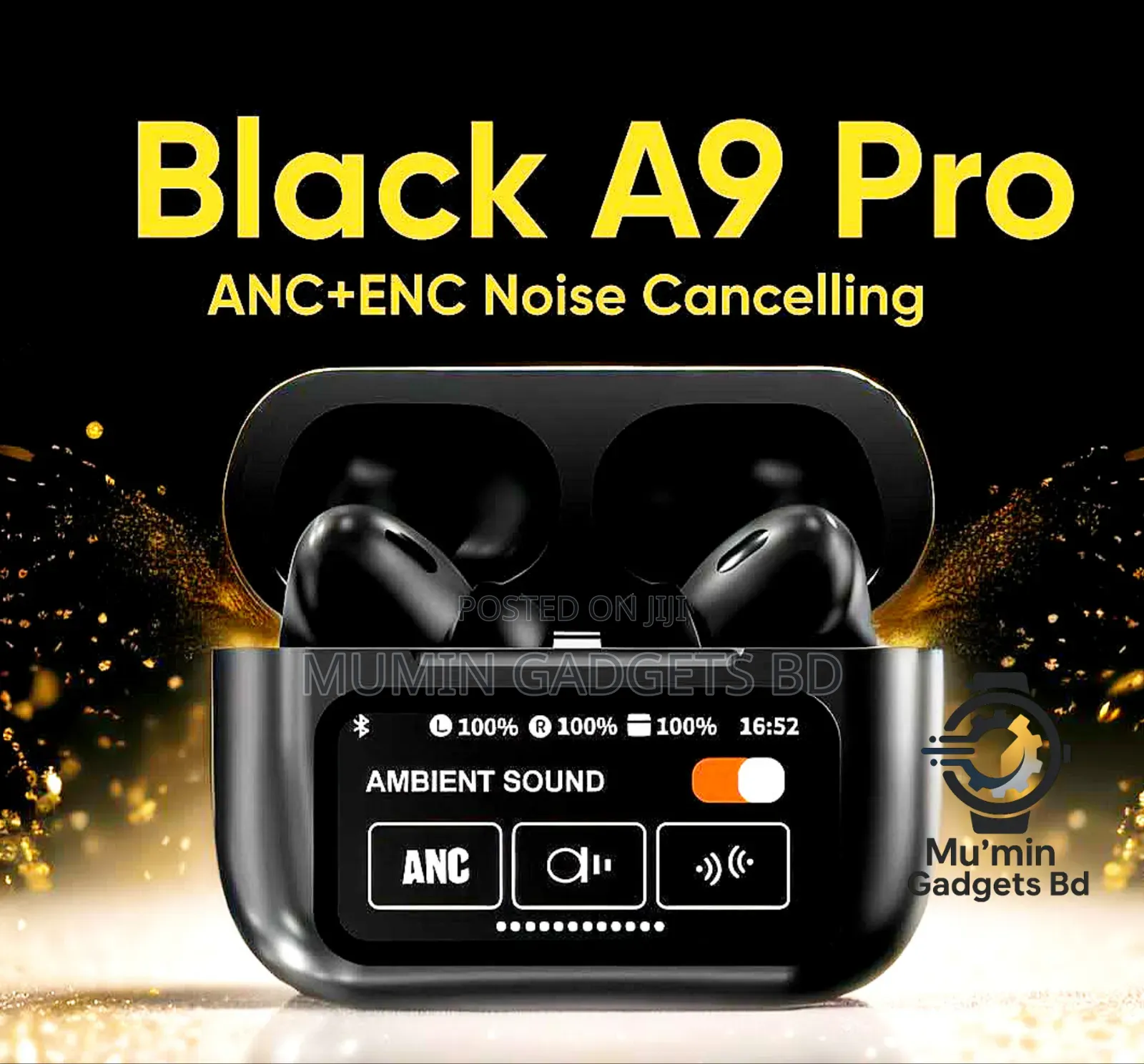 A9 Pro Anc Touch Screen Display Earbuds TWS