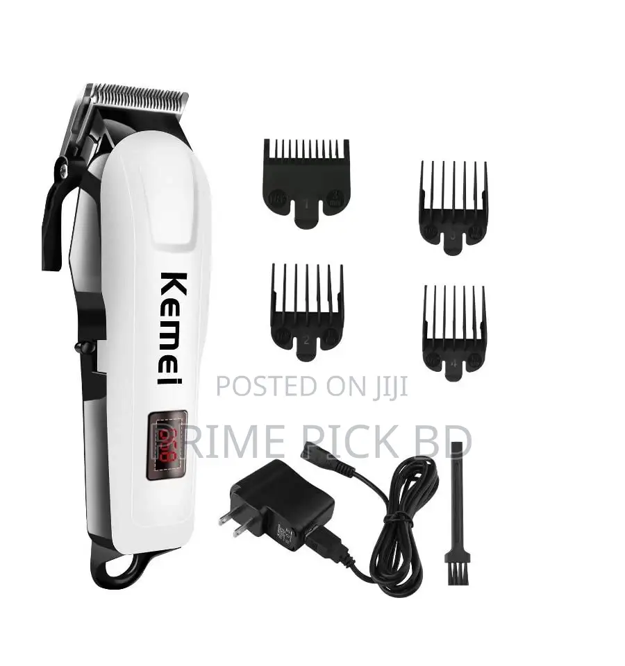 Professional Corded Cordless Rechargeable Trimmer (White)