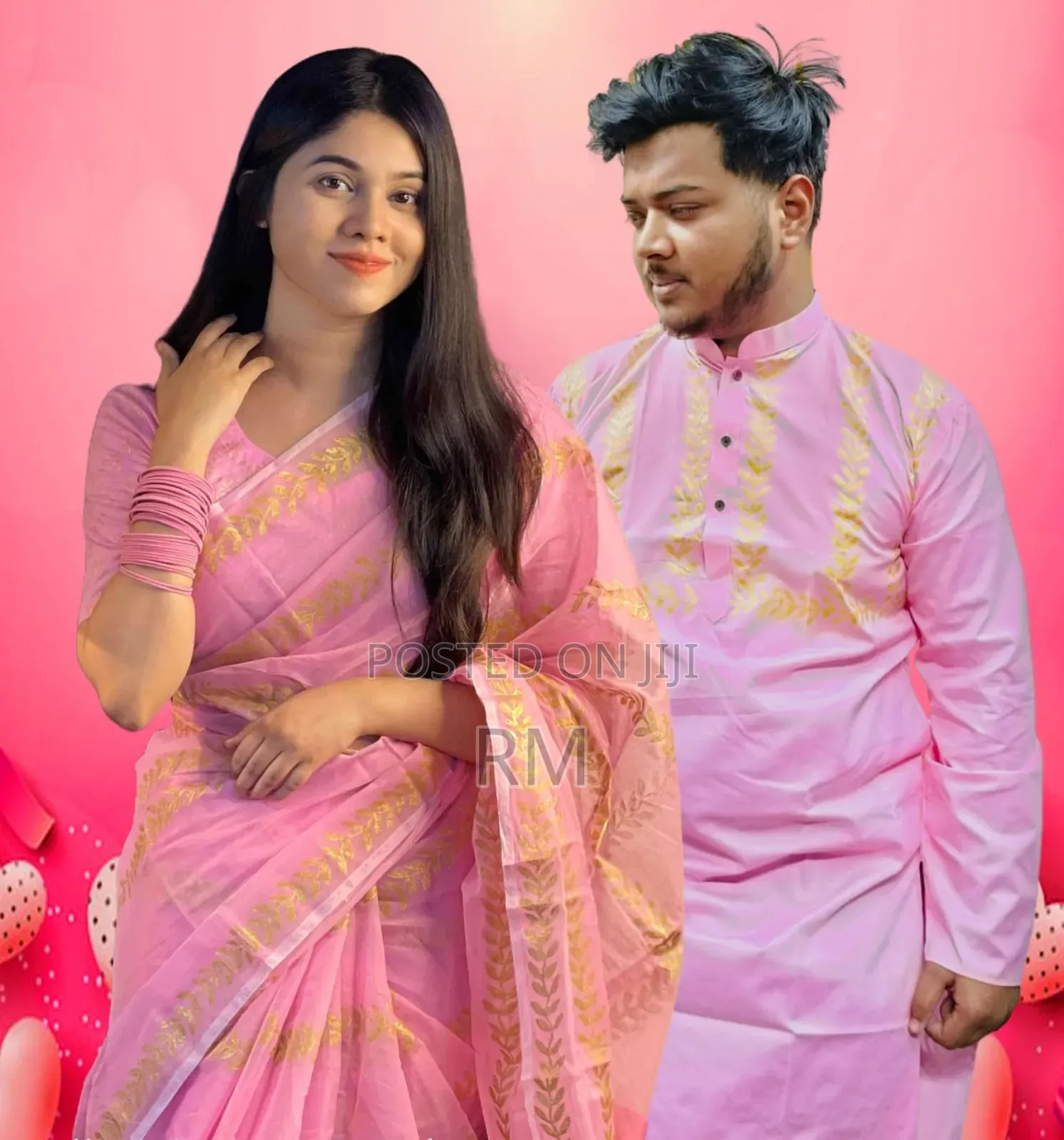 Sharee Panjabi Couple With Blouse Piece