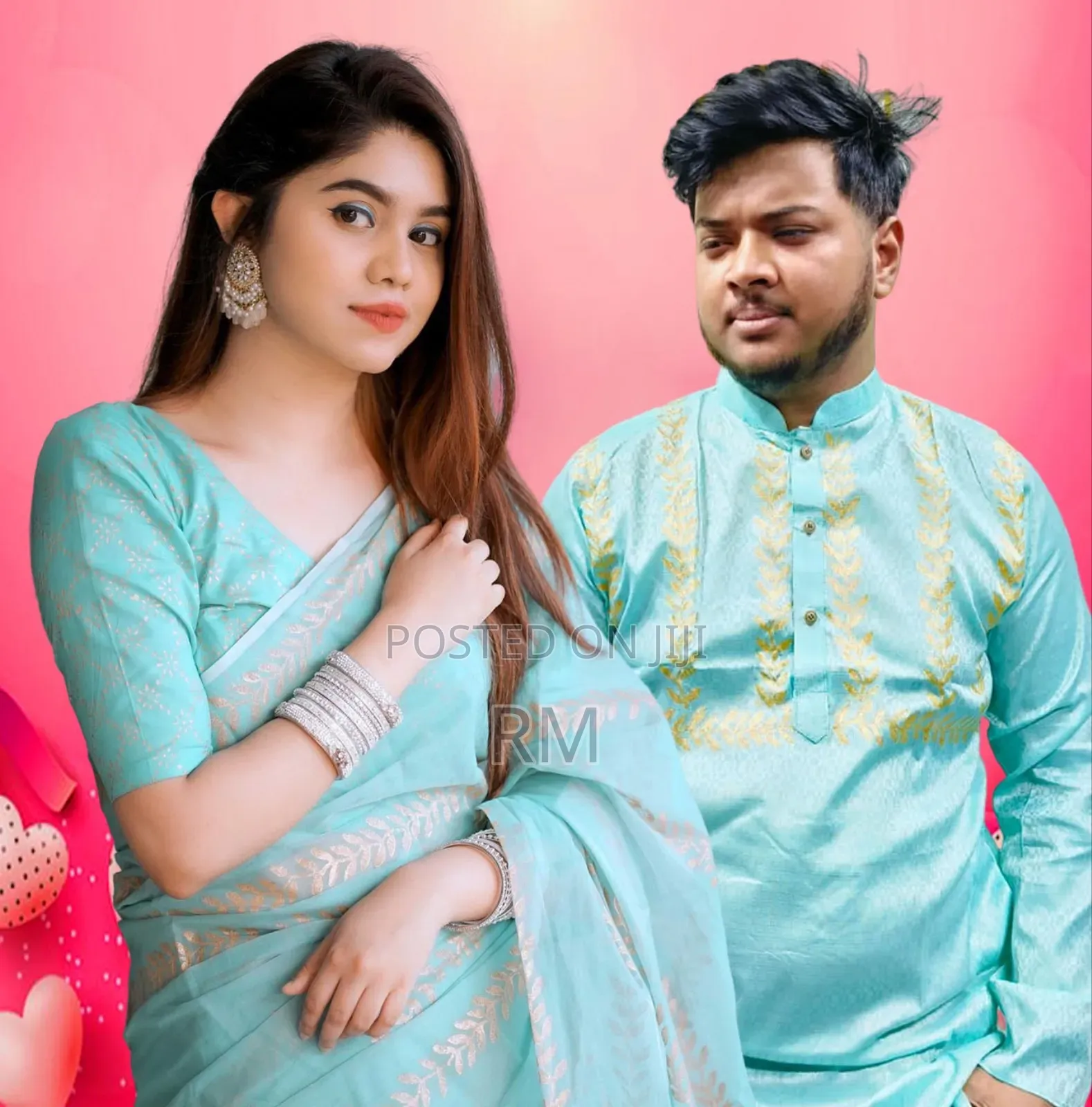Sharee Panjabi Couple With Blouse Piece