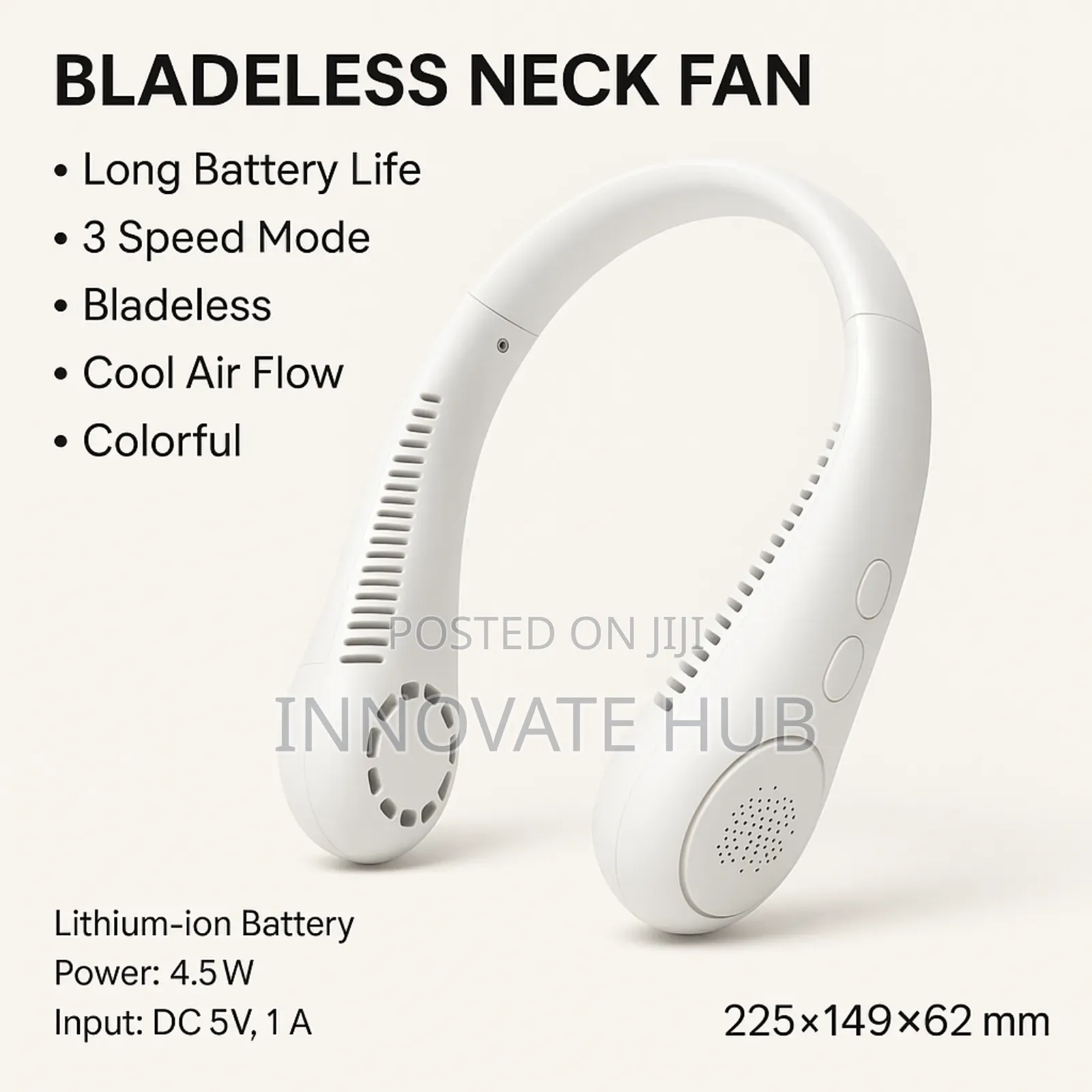Usb Rechargeable Portable Mini Bladeless Neck Fan Cooler