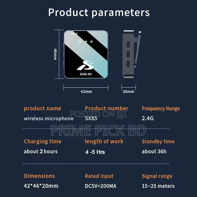 The Sx85 Dual Wireless Microphone