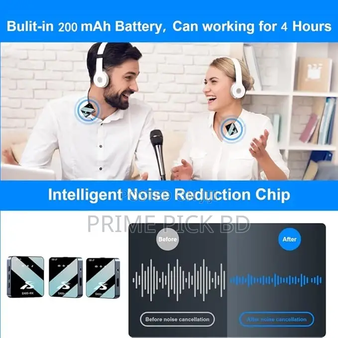 The Sx85 Dual Wireless Microphone