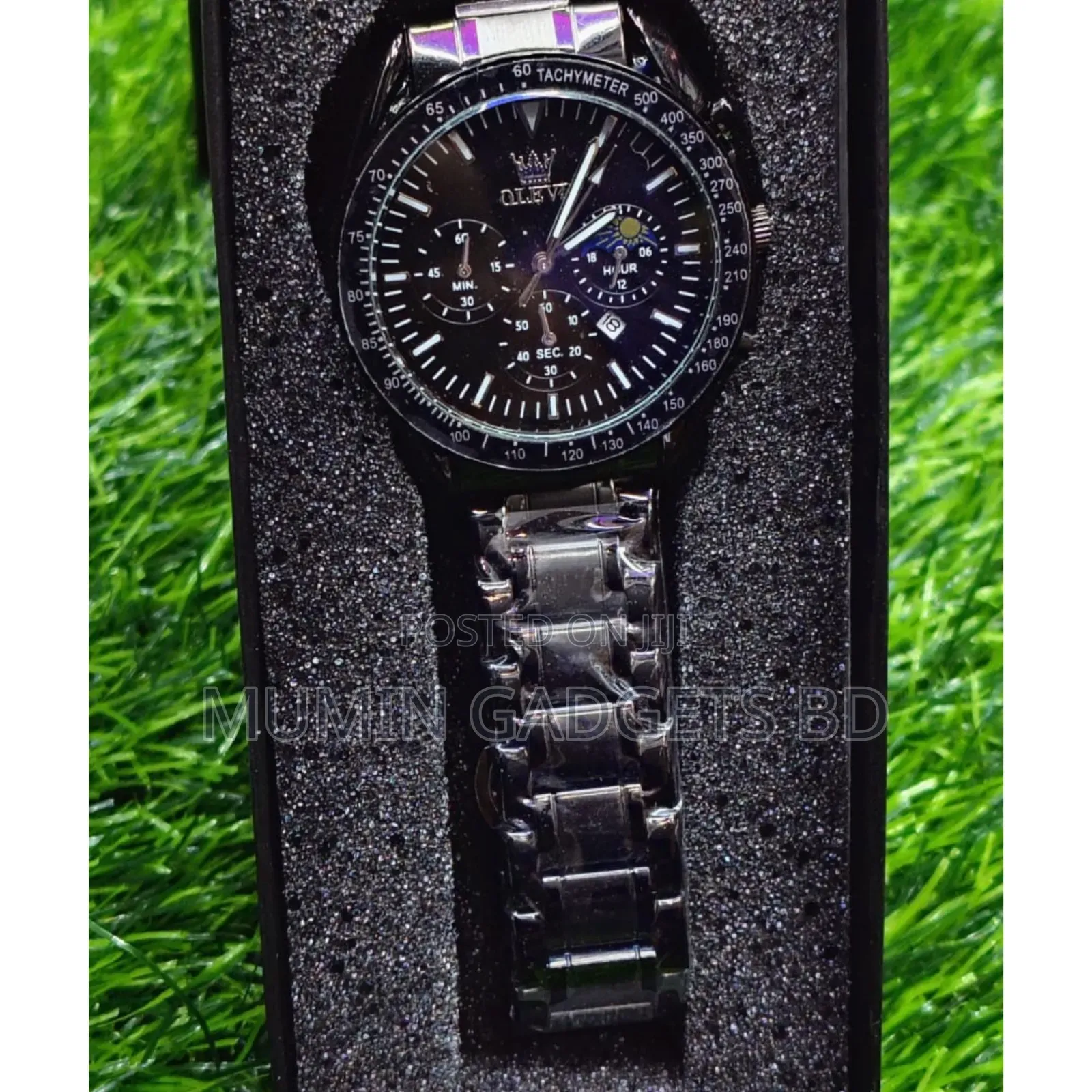 Butter Fly Lock Olevs Watch for Mens