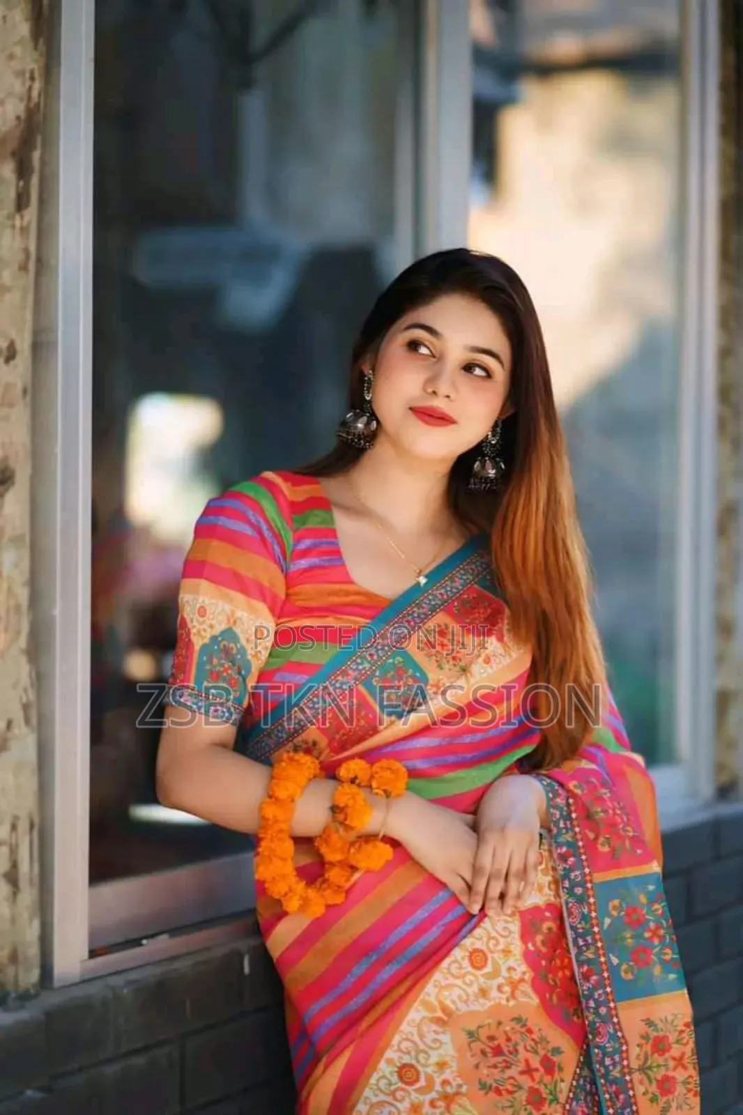 Baisakhi Saree With Blouse Piece Free