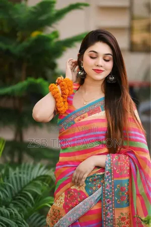 Baisakhi Saree With Blouse Piece Free