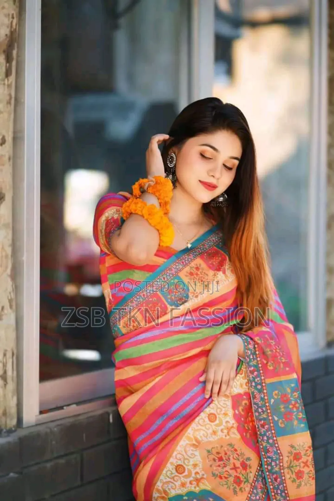 Baisakhi Saree With Blouse Piece Free