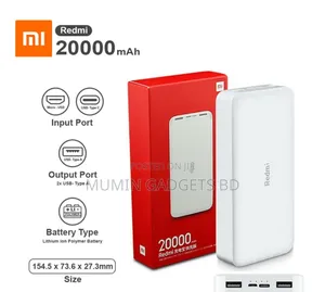 Xiaomi Redmi 20000mah Fast Charging Version Power Bank