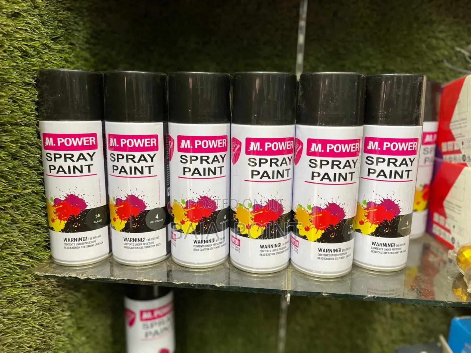 M.Power Black Colour Spray