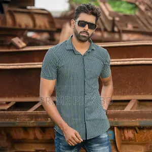 Photo - Men's Half Sleeve Stretch Casual Shirt