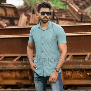 Men's Half Sleeve Stretch Casual Shirt