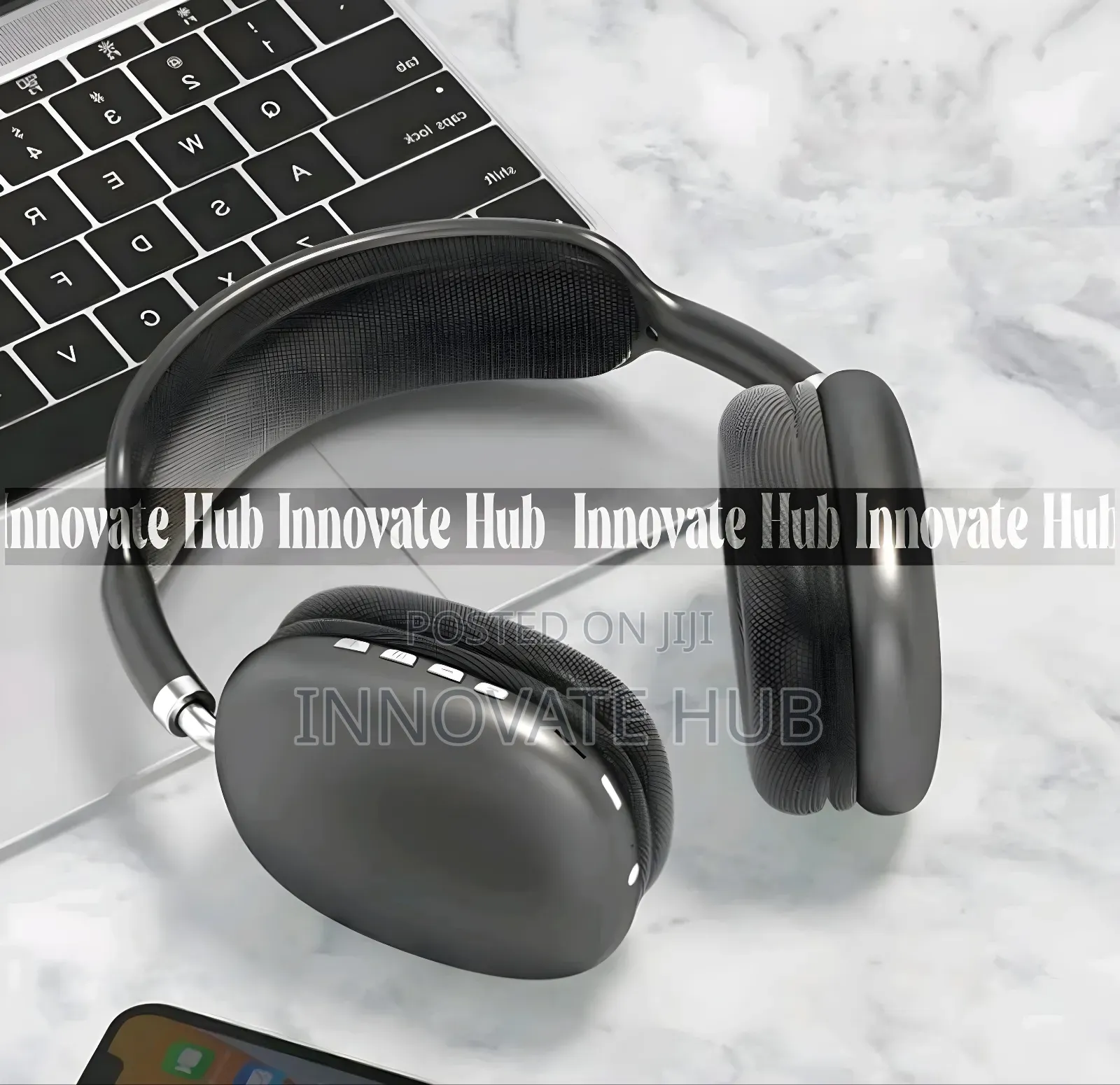 P9 Pro Plus Wireless Over-Ear Headphone-Black