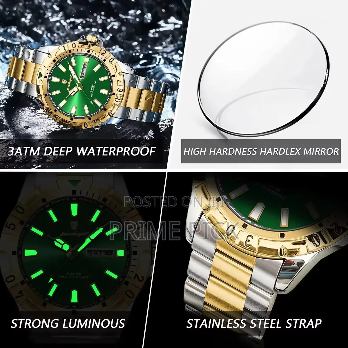 Poedagar 959 Men's Luxury Wrist Watch – Waterproof