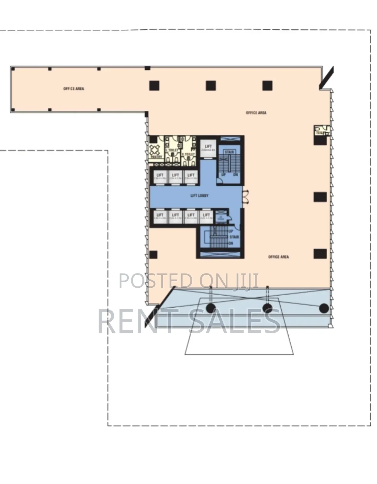 100% Commercial 14500 SFT Rent in Tejgon