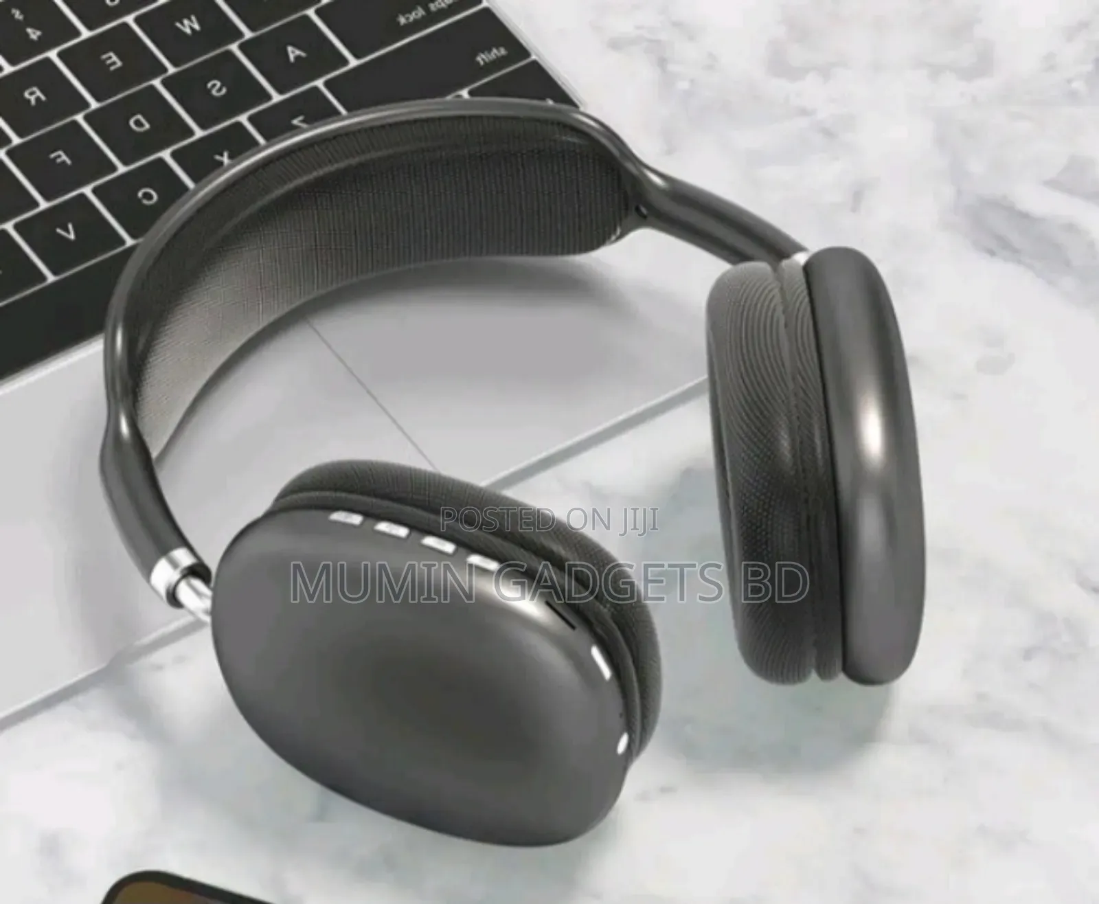 P9 Plus Max Wireless on Ear Headphone Black