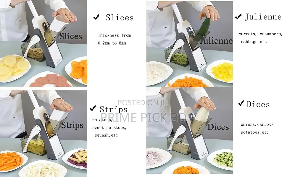 Mandoline Slicer Safe Vegetable Cutter – Multipurpose