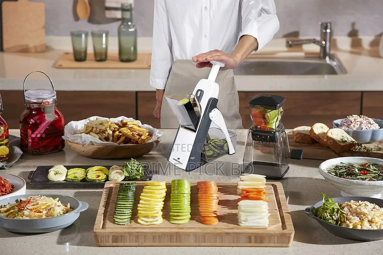 Mandoline Slicer Safe Vegetable Cutter – Multipurpose