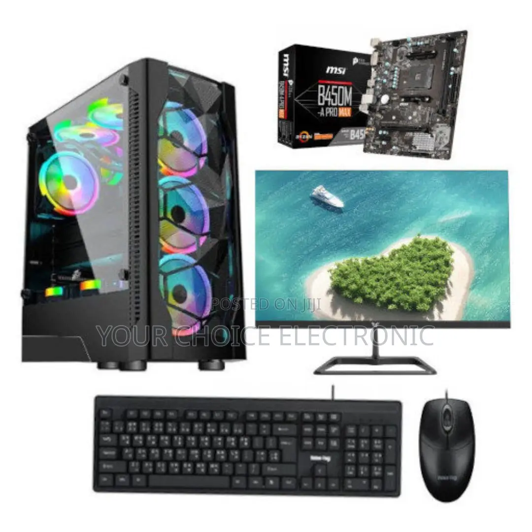 New Desktop Computer 16GB AMD Ryzen 5 SSD 512GB